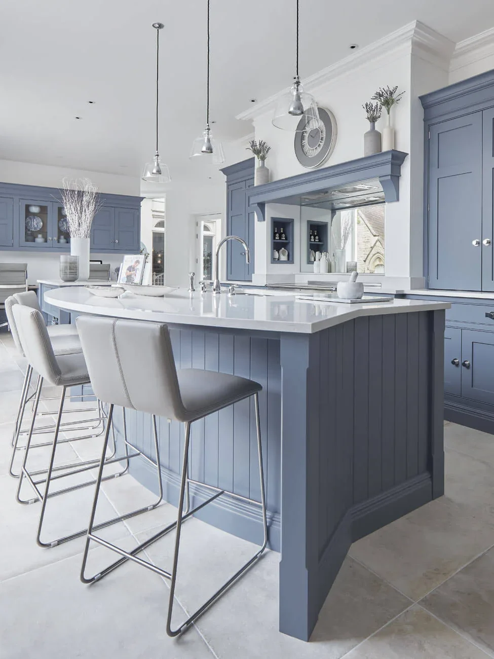Eclipse Grey & Deco Blue Classic Kitchen