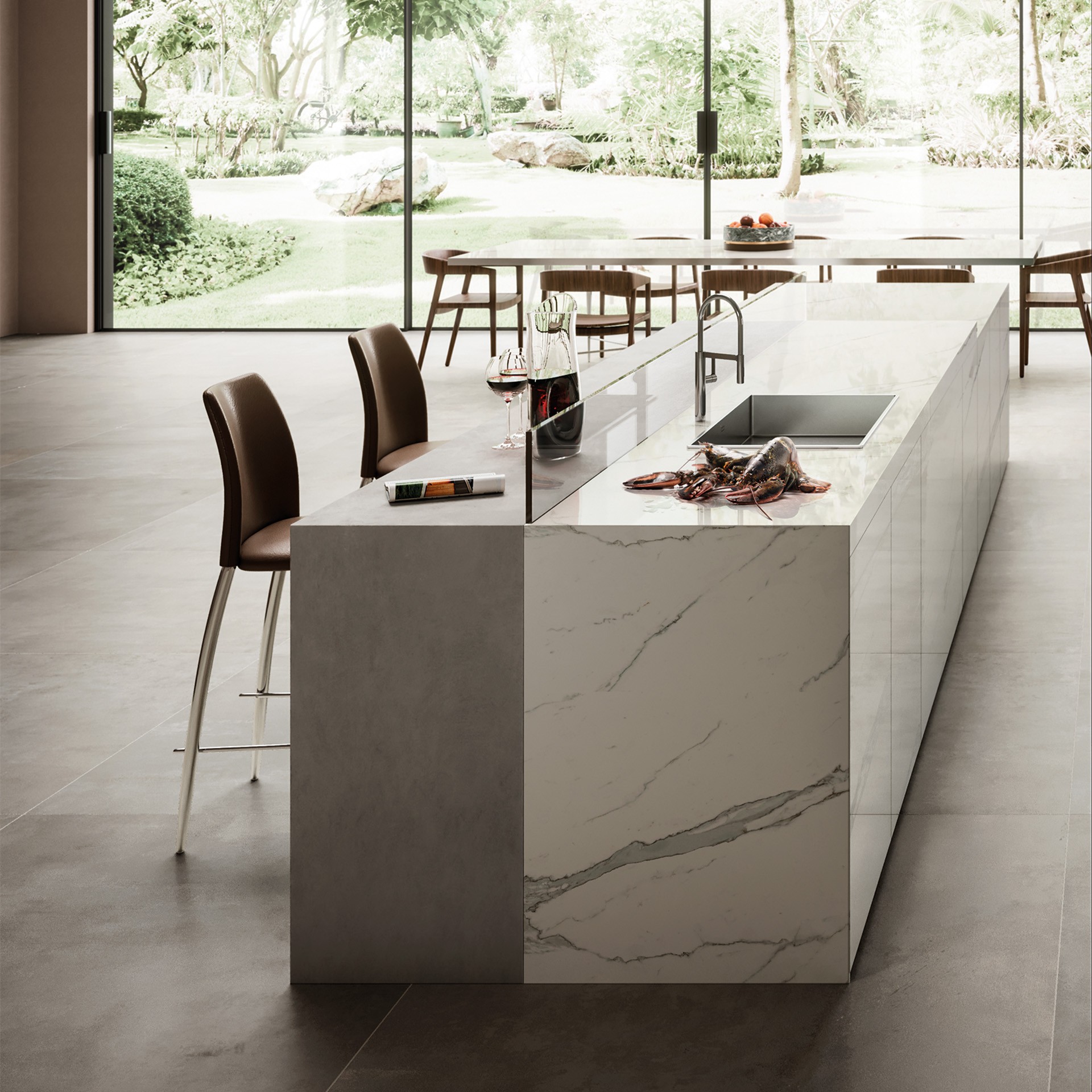 Island Modern Kitchen