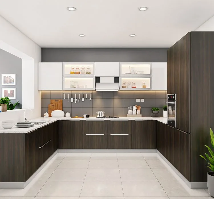 U-Shaped Modern Kitchen